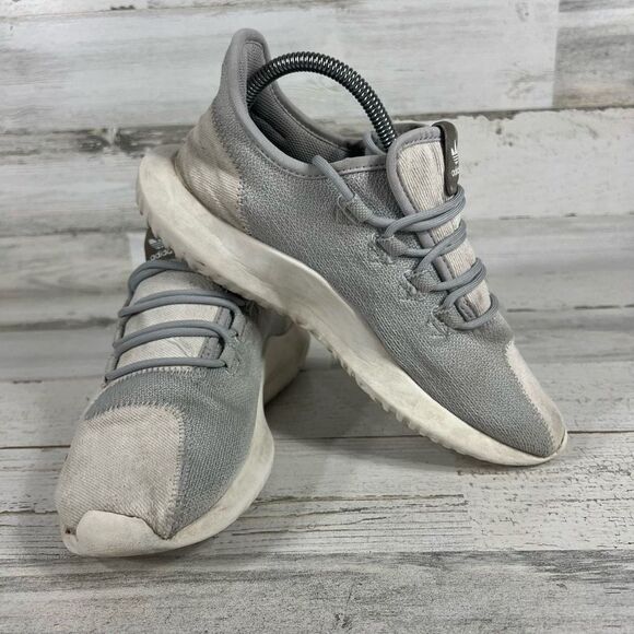 Adidas Tubular Shadow Women's Shoes Gray Beige White Athletic Running Size 7 - Picture 6 of 9